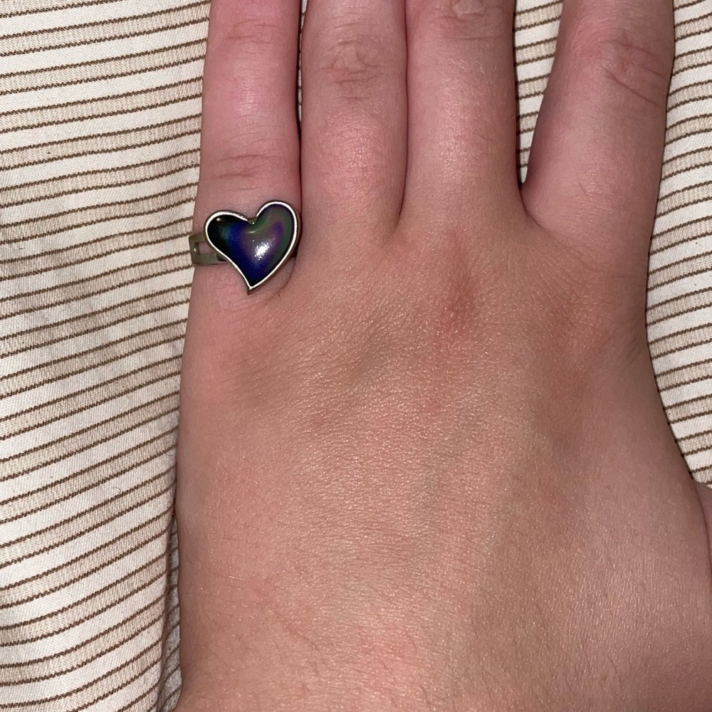 heart mood ring one size